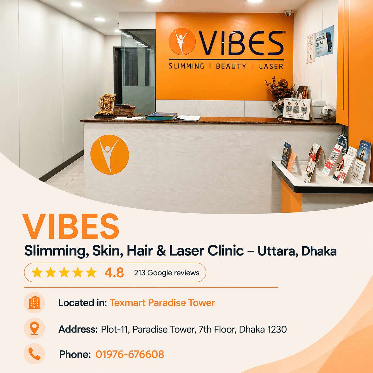 VIBES Slimming, Skin, Hair & Laser Clinic – Uttara, Dhaka